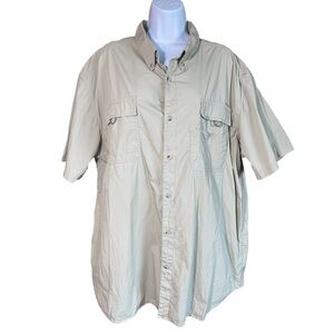 Columbia Sportswear Company Casual Button Down Short Sleeve Hiking Shirt XXL